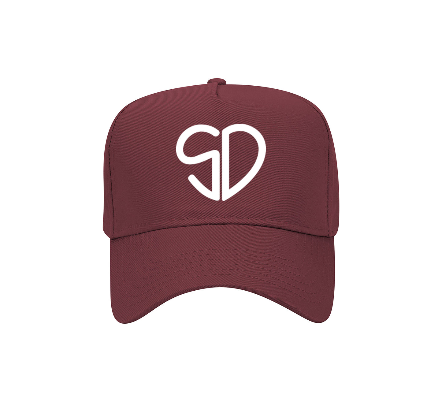 The Heart of the City Snapback - Maroon/White