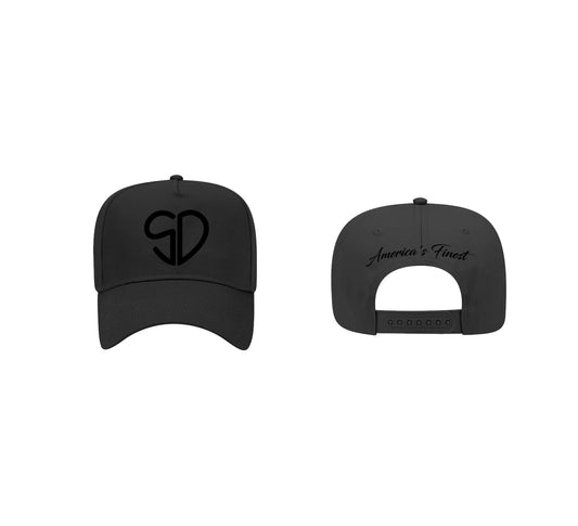 The Heart of the City Snapback - Black/Black