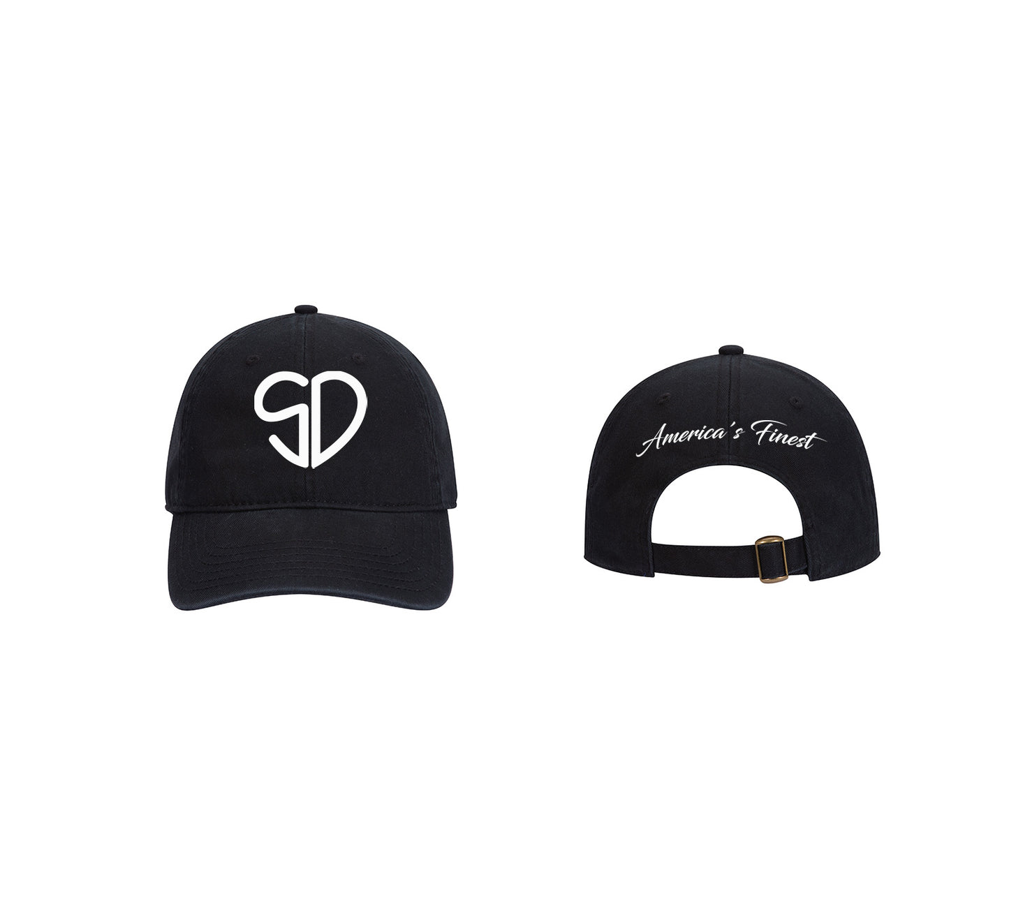 The Heart of the City Dad Hat - Black/White