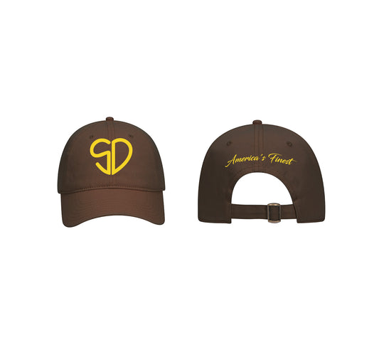 The Heart of the City Dad Hat - Brown/Gold