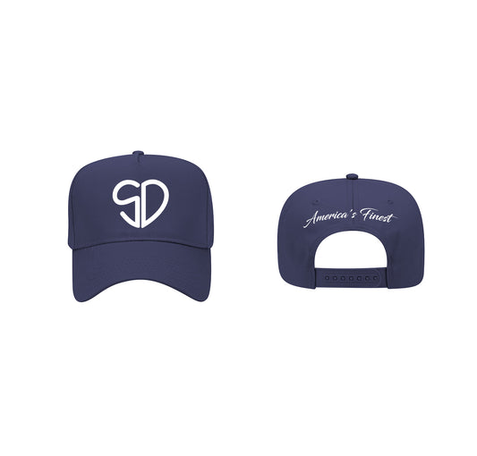 The Heart of the City Snapback - Navy Blue/White
