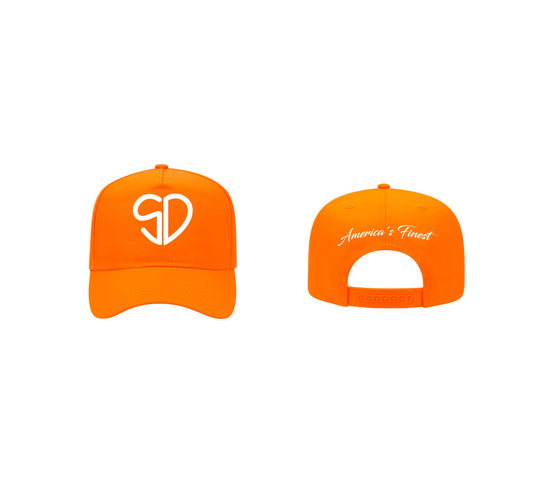 The Heart of the City Snapback - Orange/White