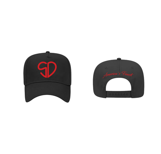 The Heart of the City Snapback - Black/Red