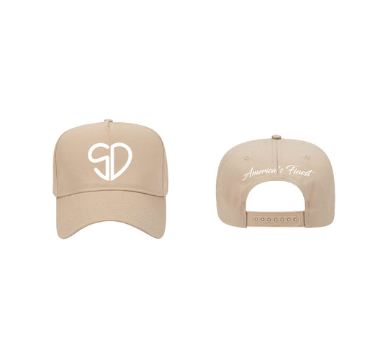 The Heart of the City Snapback - Khaki/White