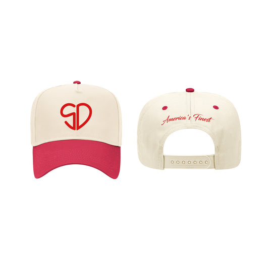 The Heart of the City Snapback - Sail/Red